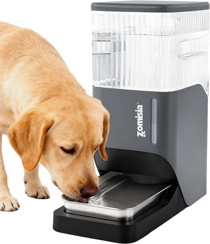 ZOMISIA Automatic Dog Water Dispenser 8L with Stainless Steel Bowl, Gravity Large Capacity Water Bowl for Dogs, 2 Gallon Pet Waterer 100% BPA Free, Black - Image 9