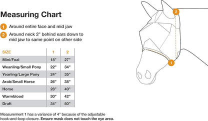 Side profile of horse wearing Cashel Crusader mask