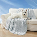 NWK Dog Cooling Blanket, Q-Max>0.345, Ice Silk Cool to Touch Material, Reversible Breathable Bed Cover, Furniture Protector Couch Sofa for Summer, Machine Washable (Ocean Blue, 30'' X 40'') - Image 13