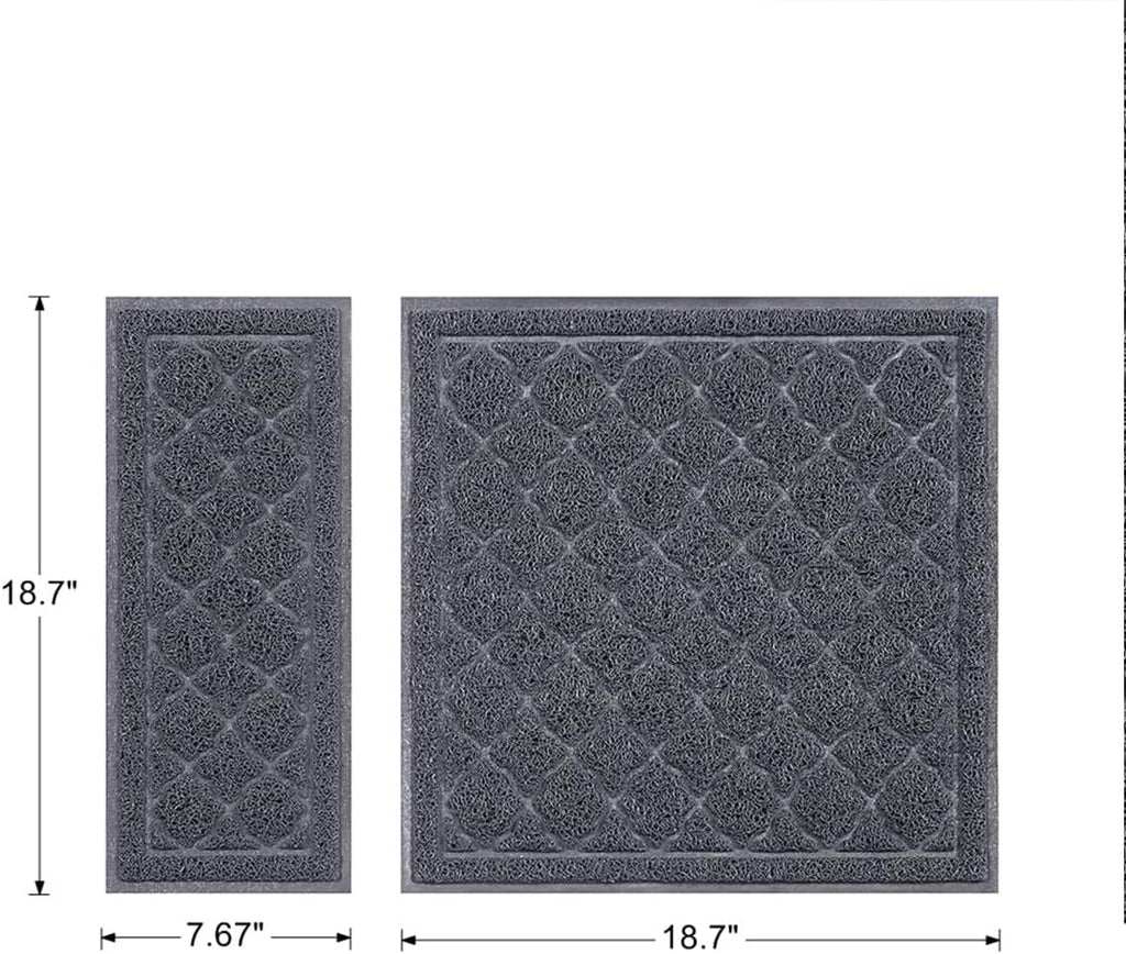 Unipaws cat litter mat non-slip texture on the bottom