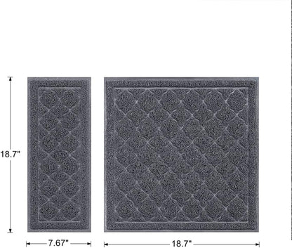 Phthalate-free Unipaws dog and cat litter trapping mat gentle on sensitive paws
