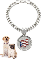 Icemond authentic imported pet costume chain jewelry close up on rhinestone details