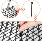 Eatheaty cat scat mat being cut with scissors for sizing