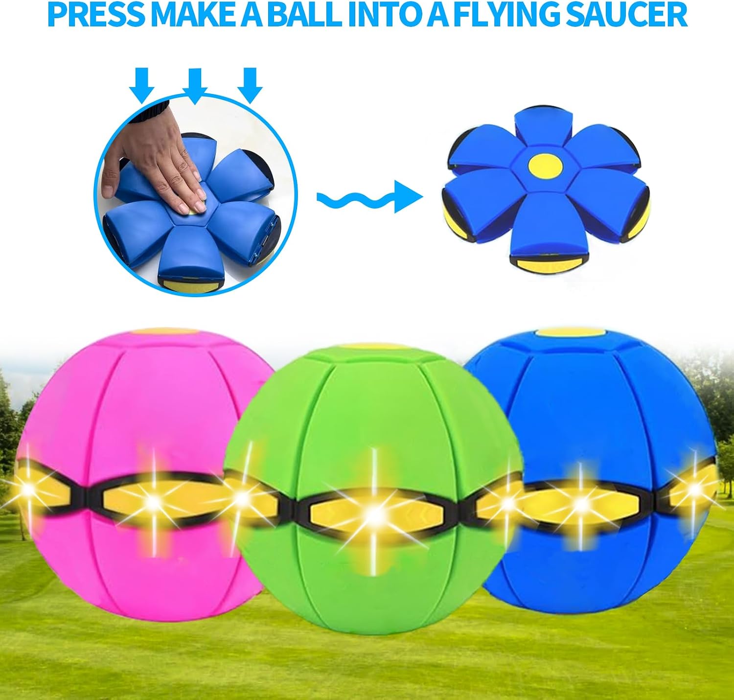 Two pieces of Badwalt pet flying disc toy set