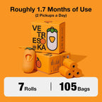 Multi purpose scented bags for cat litter and diaper disposal