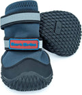 Bark Brite all terrain neoprene dog shoe front view stone blue