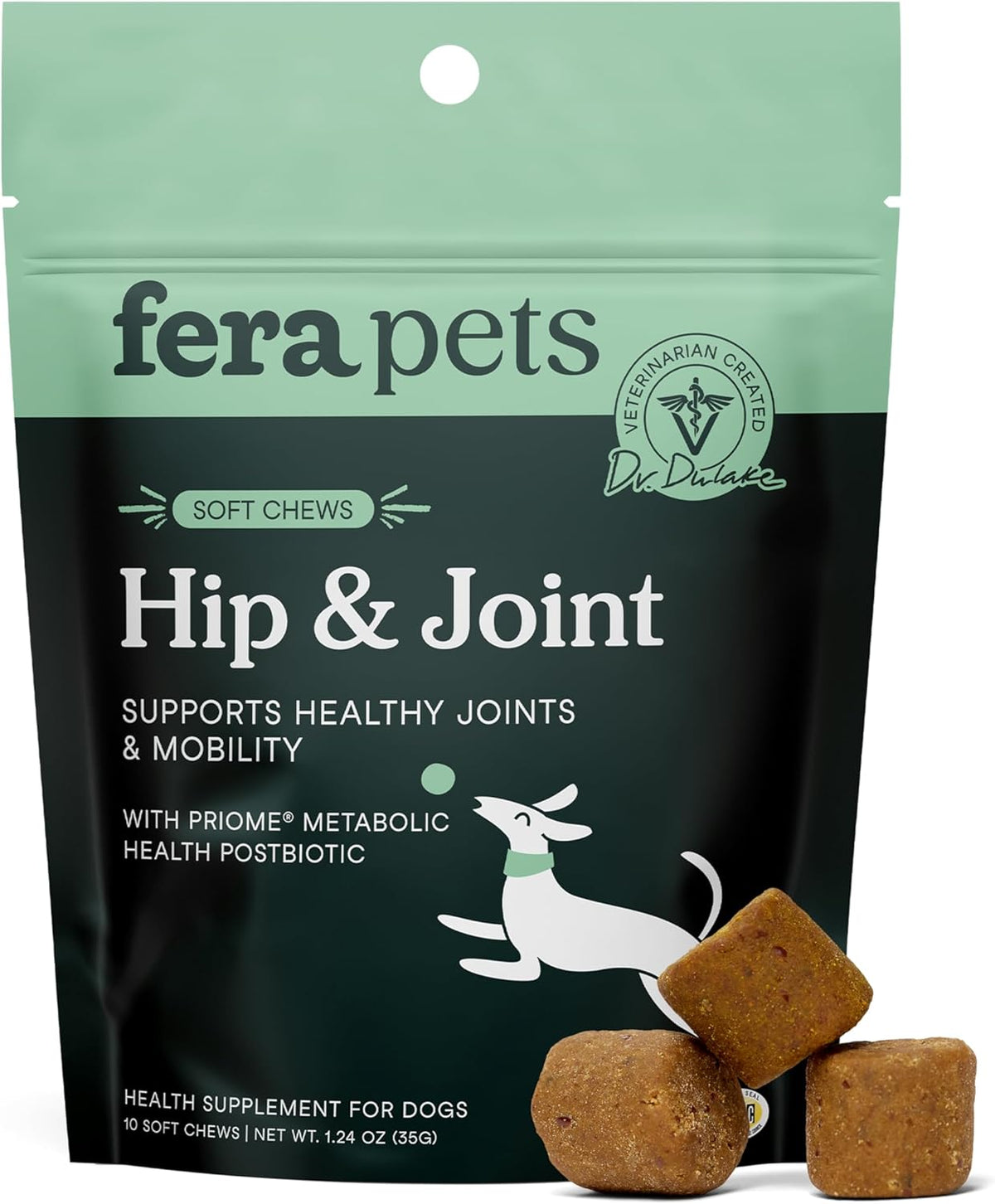 Fera Pets Hip & Joint Supplement for Dogs with Glucosamine, MSM, Chondroitin, & Green Lipped Mussel - Supports Healthy Joints and Weight Management - 90 Soft Chews - Image 11