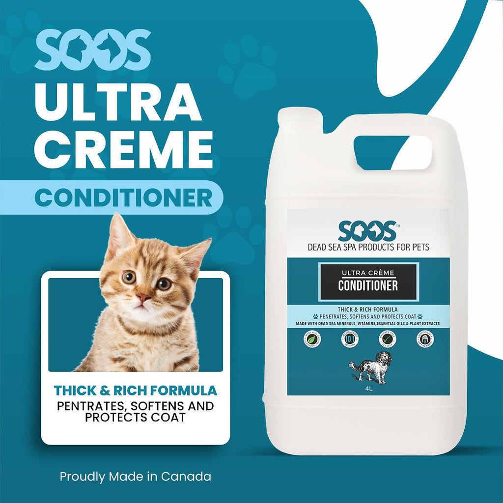 Natural Dead Sea mineral cream pet conditioner back label instructions