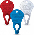 The Tick Key emergency first aid gear showing integrated lanyard hole