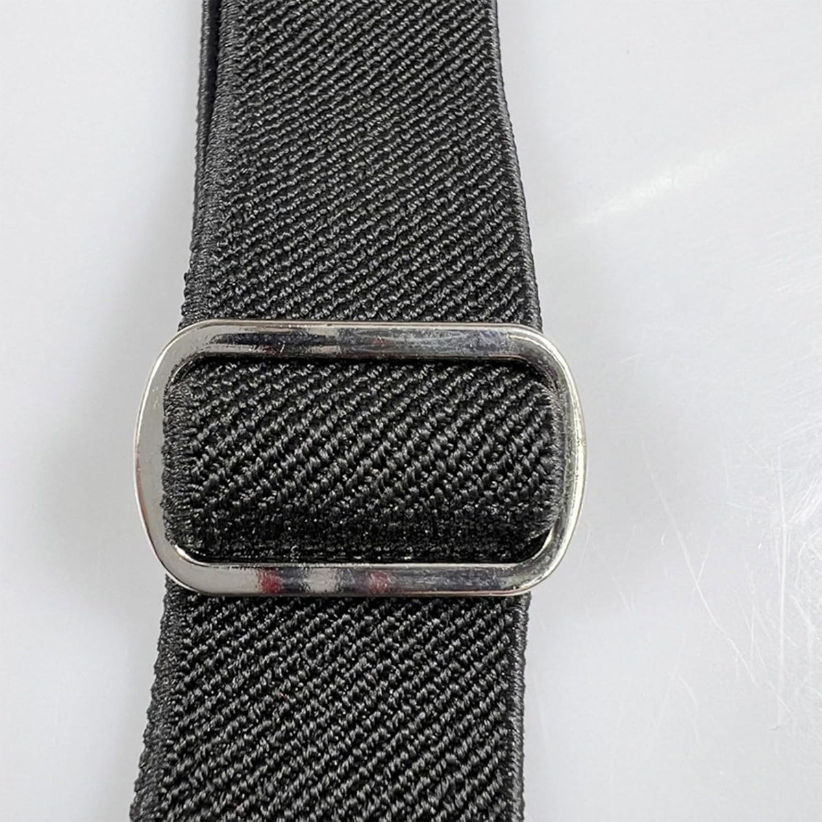 Close up of durable metal buckle clips on dog physiological pants holder