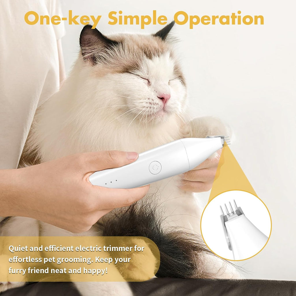 Gooad professional cat grooming kit with titanium blades and guide combs