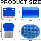 Yonnaxo stainless steel lice and flea combs for pets