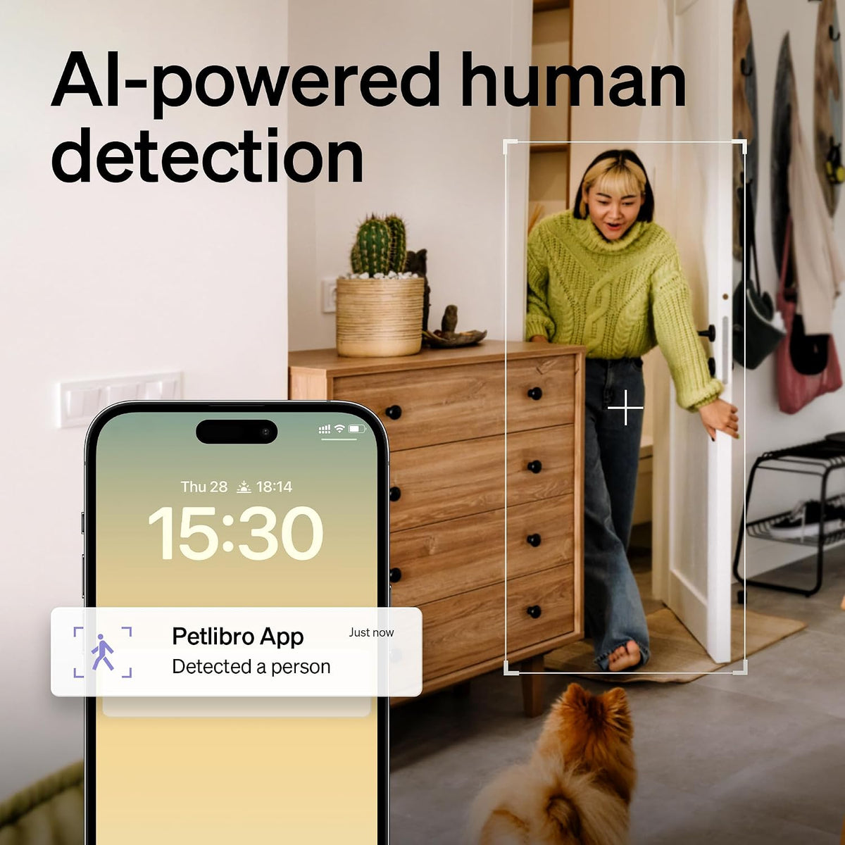 Petlibro indoor pet cam smartphone app interface