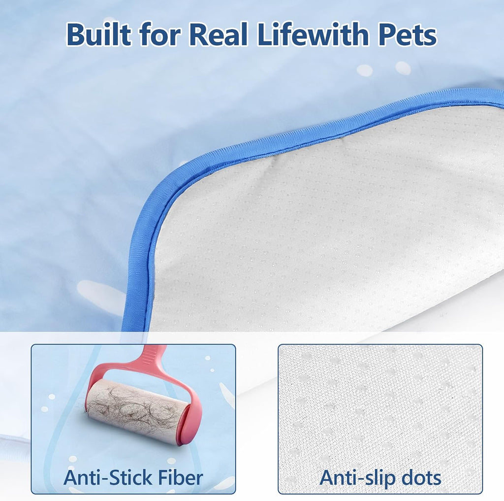 Close up of durable washable material on Riogoo cooling pad