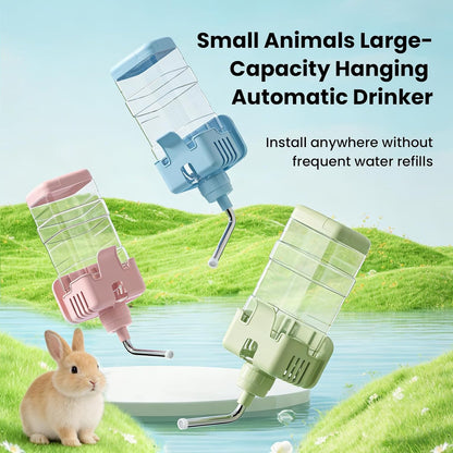 Small Animal Water Bottle for Cage, 30oz No Drip Automatic Pet Water Dispenser for Rabbit, Guinea Pig, Chinchilla, Ferret, Bunny, Squirrel, Hedgehog, Dog (Green, Large) - Image 7