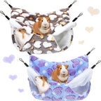 Boao small animal hammock front view showing heart pattern
