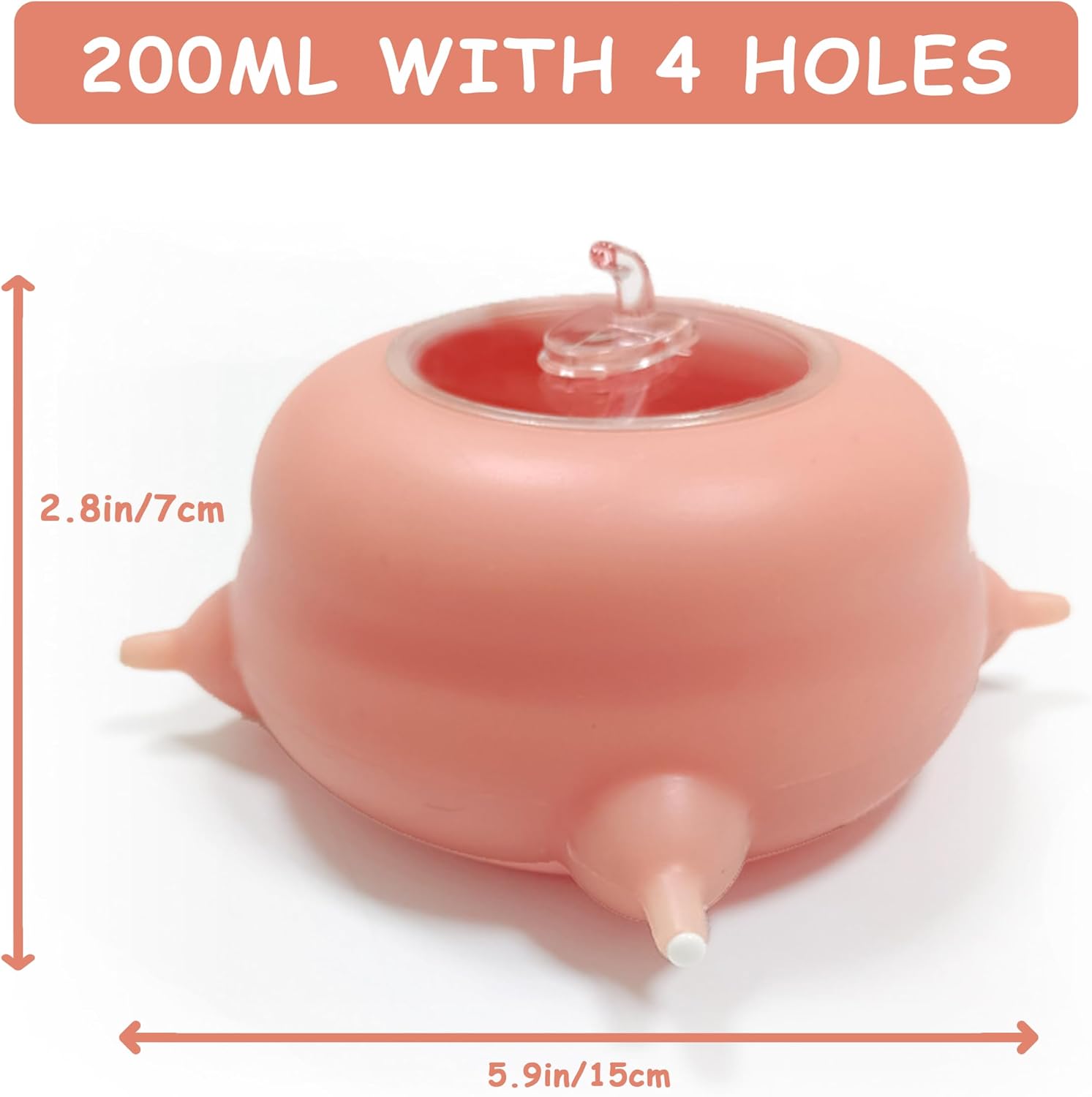 Close-up of the anti-choke silicone teats on the ZALBYUY multi-pet milk feeding station