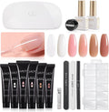 GAOY poly gel nail kit front view showcasing the complete starter set box packaging.