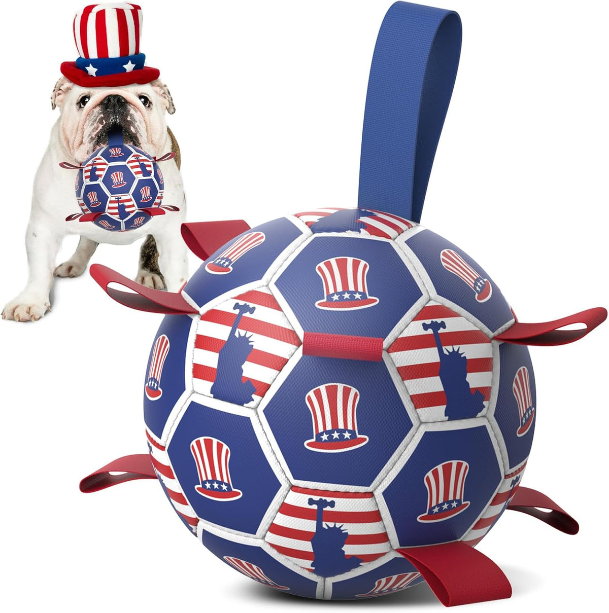 Diman Balls for Dogs with Straps - 6 Inch Dog Toy Balls for Small Medium Dogs, Outdoor & Water Fetch Toy for Birthday, Red - Image 12