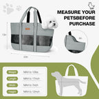 Lekereise pet tote showing breathable mesh side panels