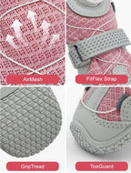 Huafly breathable mesh dog shoes side profile