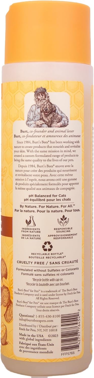 Burt's Bees for Pets Hypoallergenic Cat Shampoo, Shea Butter, 10 Fl Oz - Image 11