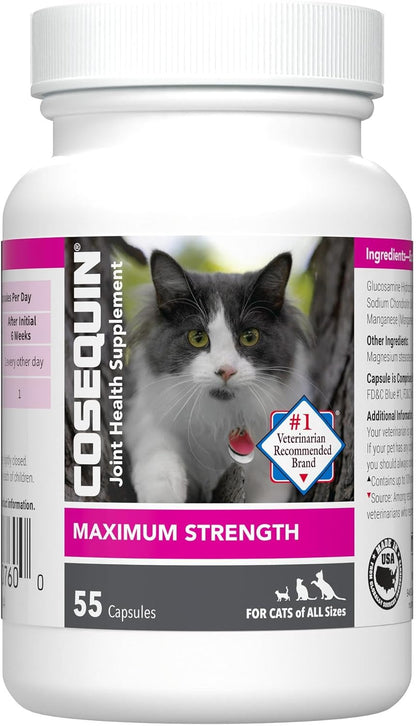Nutramax Cosequin for Cats Joint Health Supplement, Contains Glucosamine for Cats, Plus Chondroitin, and Omega-3s, Supports Joint and Skin and Coat Health, Sprinkle Capsules, 80 Count - Image 12