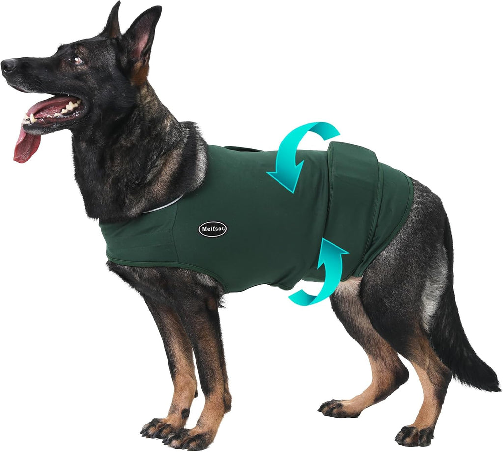 Meifsou Dog Anxiety Vest, Skin-Friendly Thunder Jacket for Dogs, Dog Calming Shirt for Thunder, Fireworks, Vet Visits and Separation - Keep Pet Calm Without Medicine & Training, Anti Anxiety for Dogs - Image 9