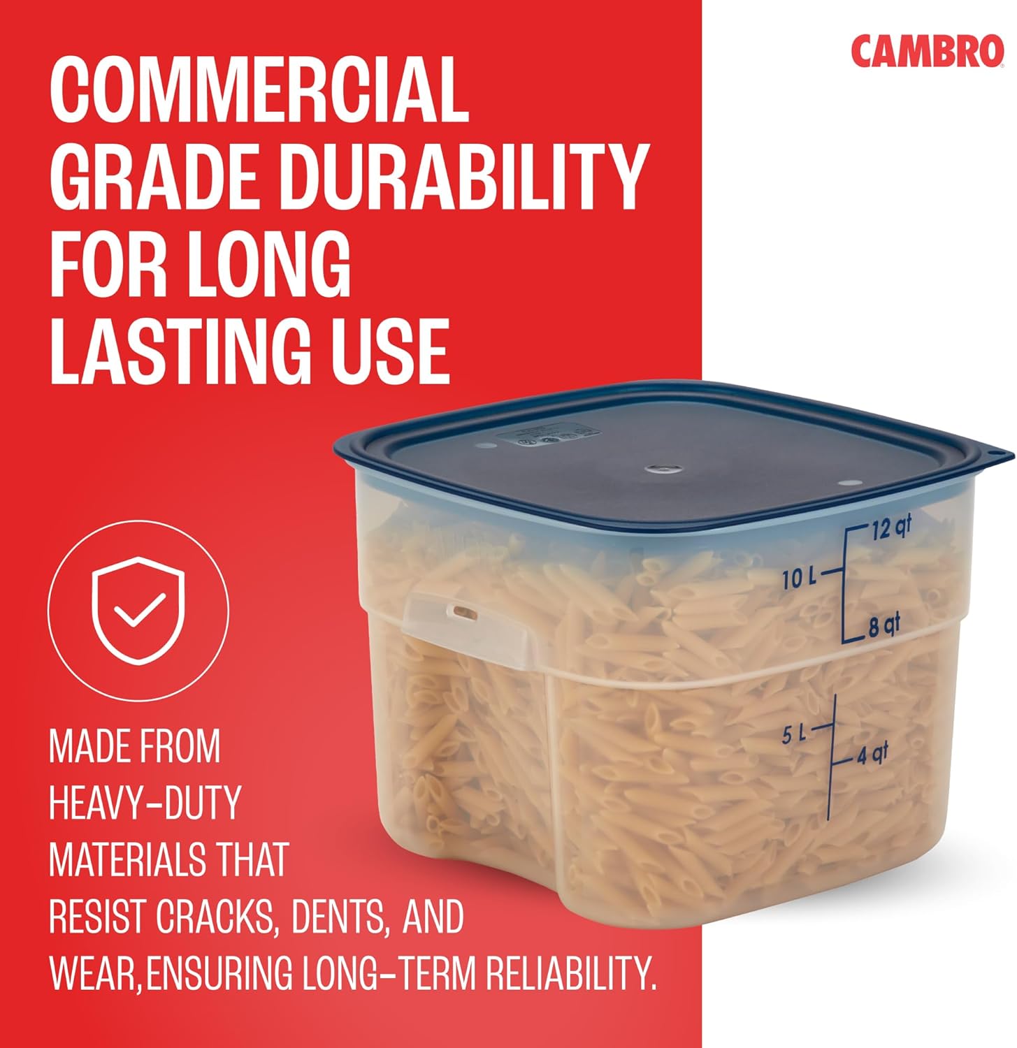 Cambro FreshPro container used for bulk dry food storage