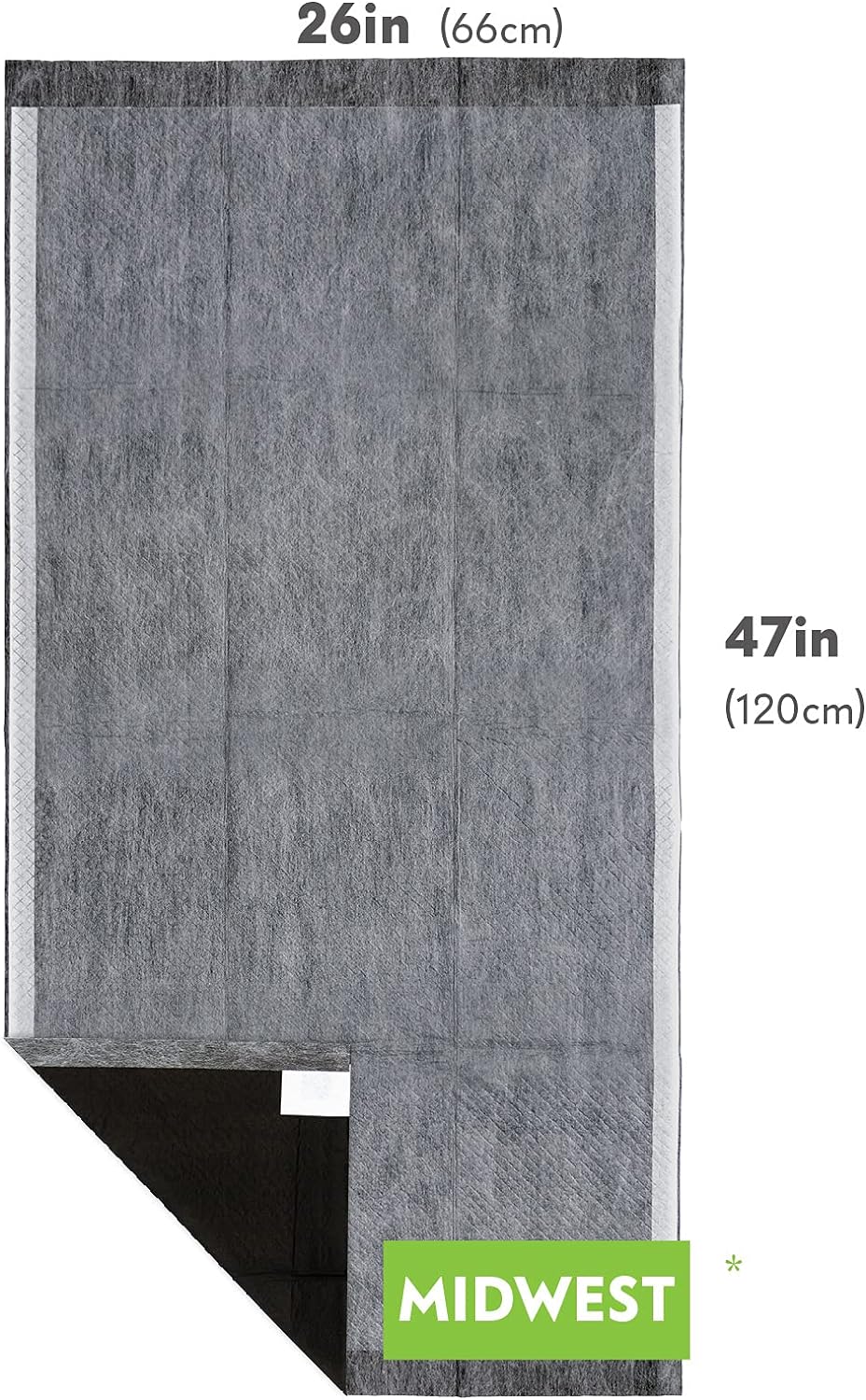 Close up of bamboo charcoal absorbent liner texture