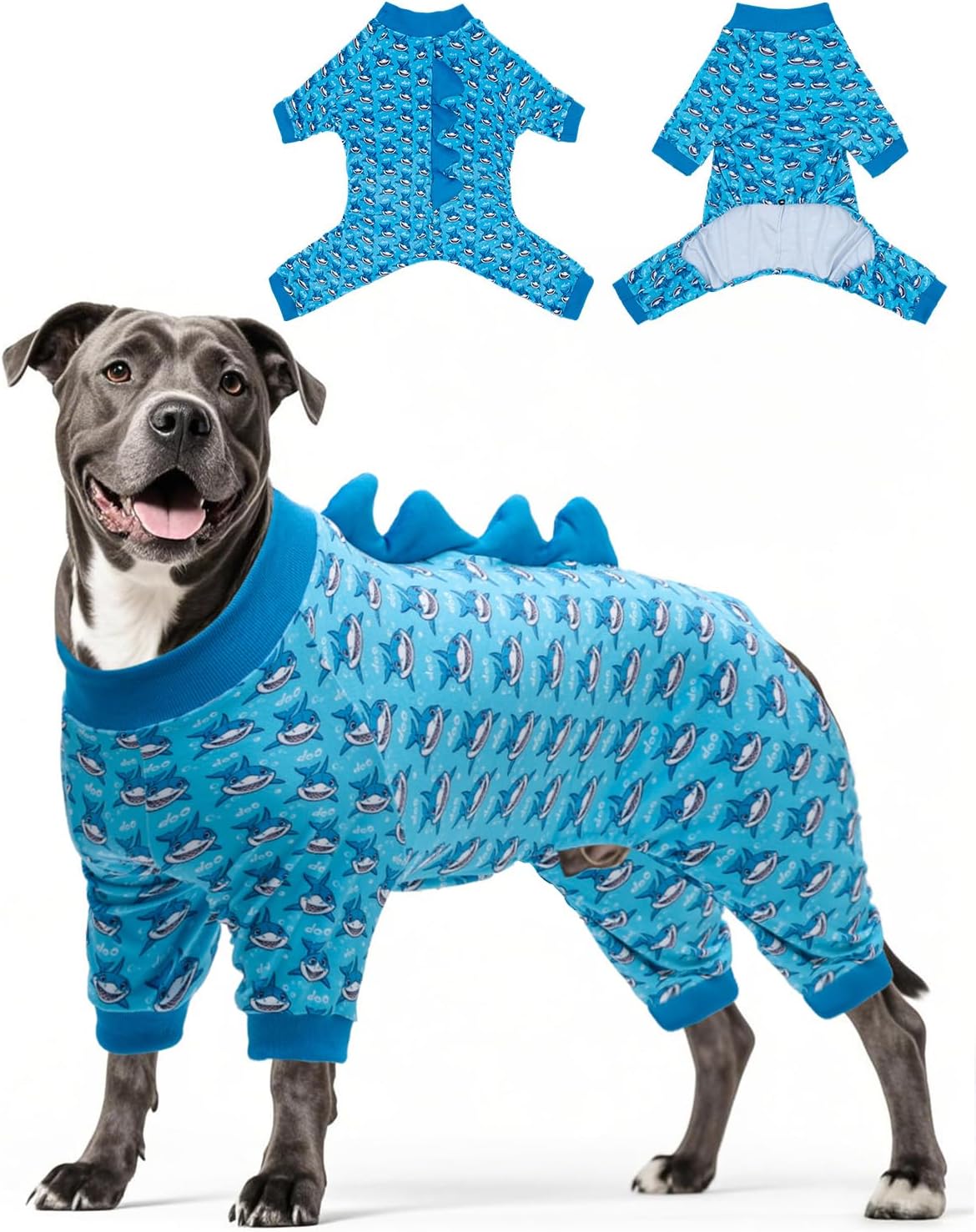 CuteBone Dinosaur Costume Dog Pajamas, Stretchy Spandex Crystal Velvet Sleepwear Coat for Small Dogs, Soft & Warm Pet Outfit Clothes for Cold Weather, Cozy Pullover Design COSP05S - Image 13