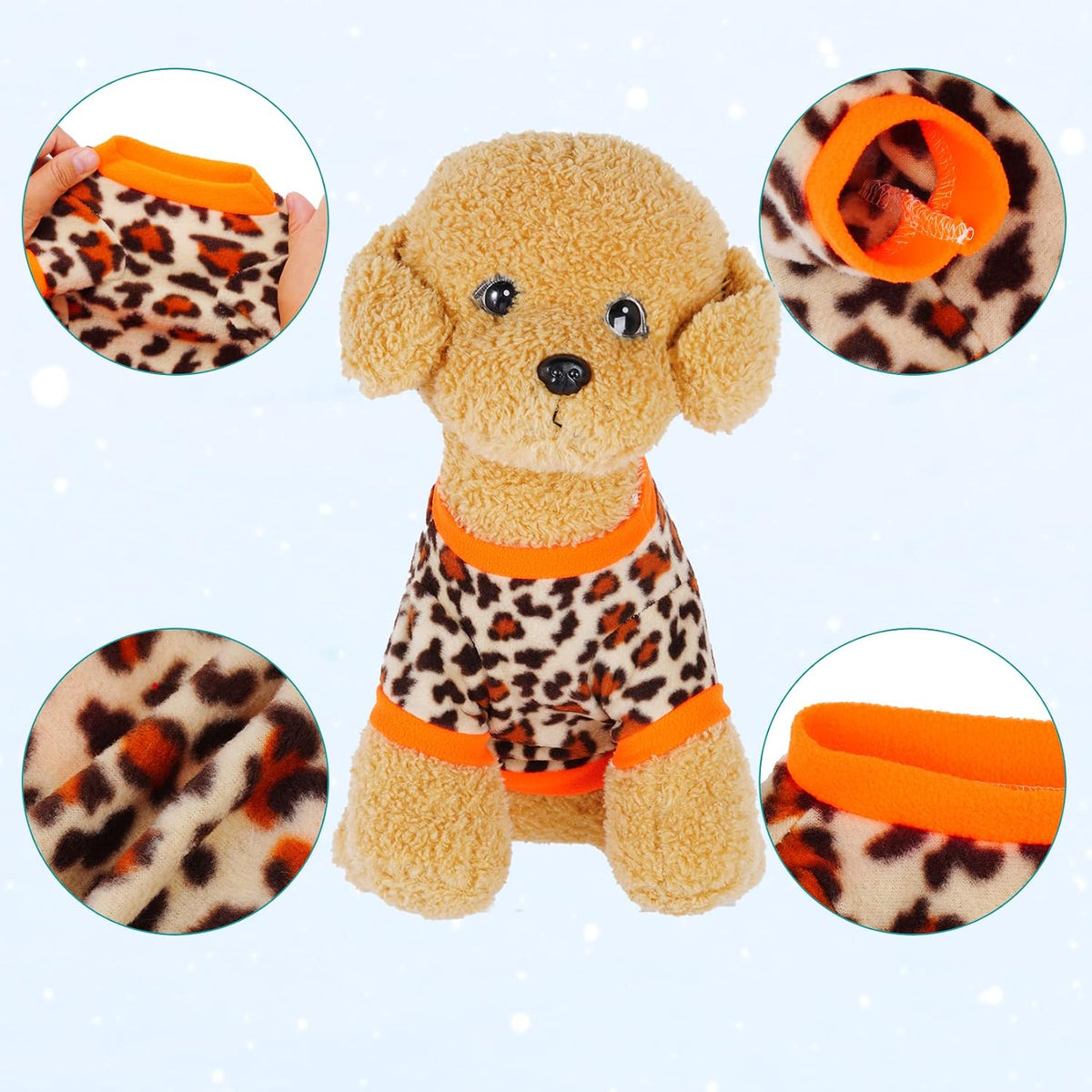 Rbenxia extra small dog clothes with armholes for easy pullover wear.