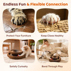Side profile of reversible cat scratching board