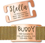 Anavia Slide On Silent Pet ID Tags, S/M/L/XL Personalized Gold Black Stainless Steel Customized Engraved Cat Dog Name Tags, Glossy Finish Chew-Proof Quiet Dog Collar Tag (X-Large, Silver) - Image 13
