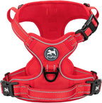 PoyPet No Pull Dog Harness, No Choke Front Lead Dog Reflective Harness, Adjustable Soft Padded Pet Vest with Easy Control Handle for Small to Large Dogs(Pink, Medium) - Image 15