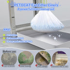 PETOCAT replacement litter bags compatible with self-cleaning crystal trays