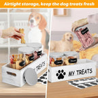 Modern kitchen decor with Qeerable dog treat storage set
