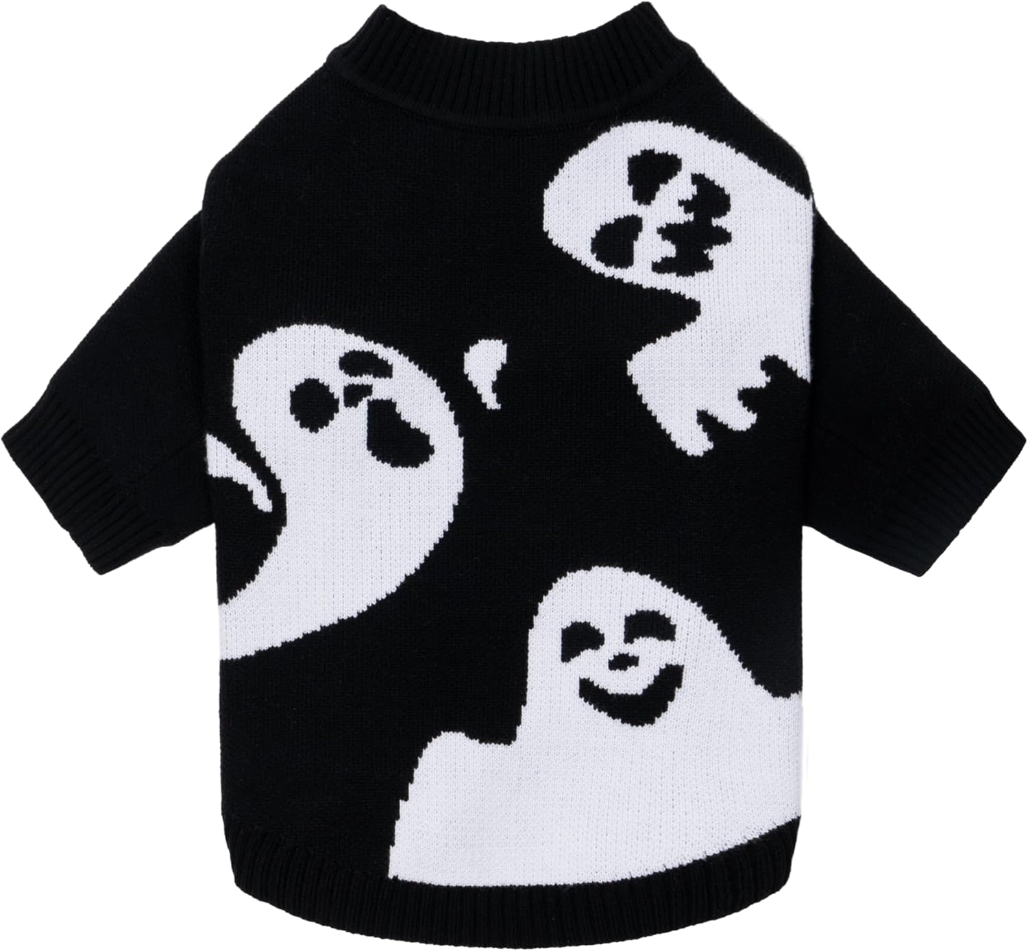Fitwarm Funny Sheep Sweater, Thermal Winter Clothes for Small Dogs, Holiday Outfit, Pullover Jumper, Black, Green, White, Large - Image 12