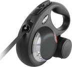 FLEXI multipurpose dog treat holder accessory attached to a retractable leash