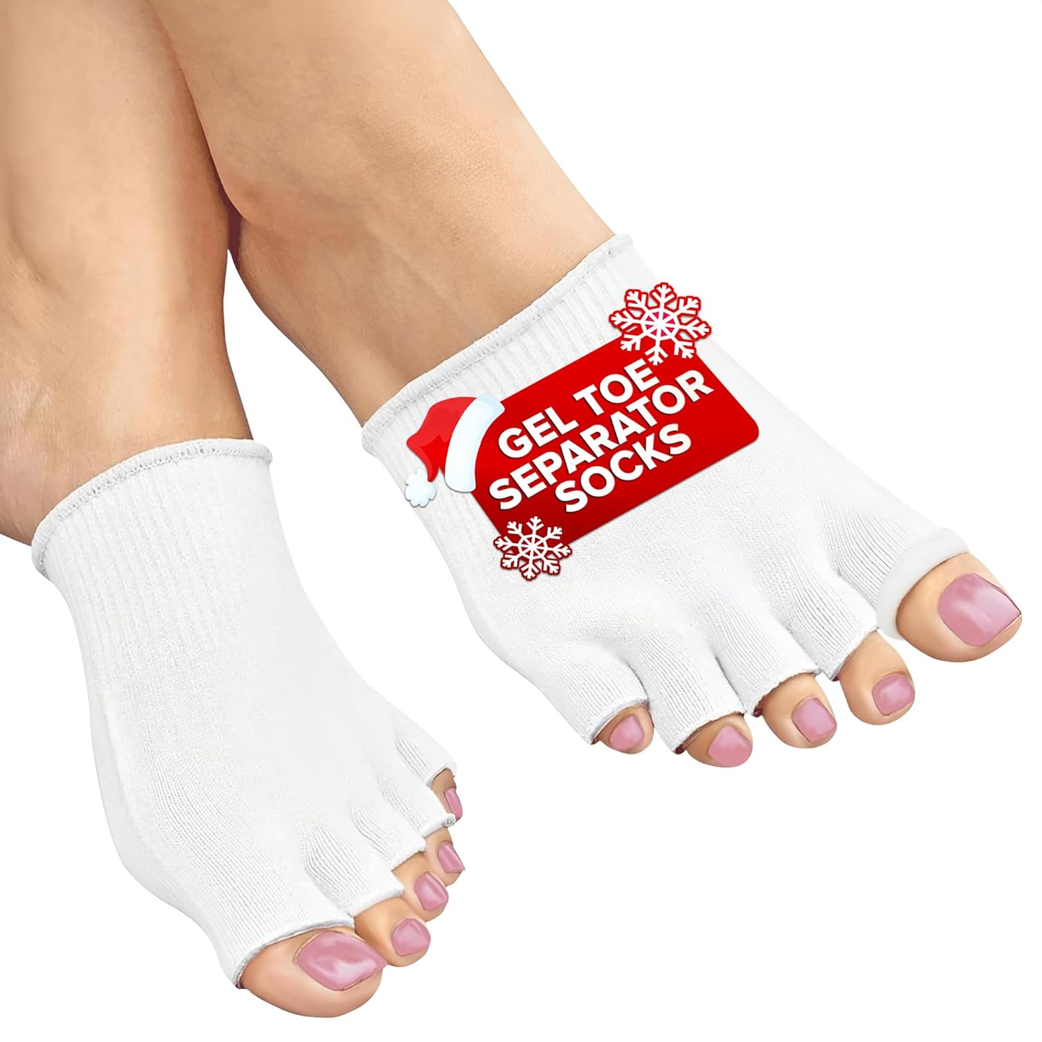 Nadoba gel toe separator compression socks front view for women