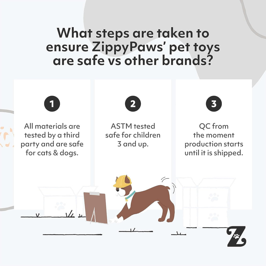 ZippyPaws Burrow- Interactive Dog & Puppy Toys for Boredom, Stimulating Pet Products to Keep them Busy, Hide & Seek Plush Puzzles, Squeaky Toy for Enrichment, For Small & Medium Dogs- Milk and Cookies - Image 9