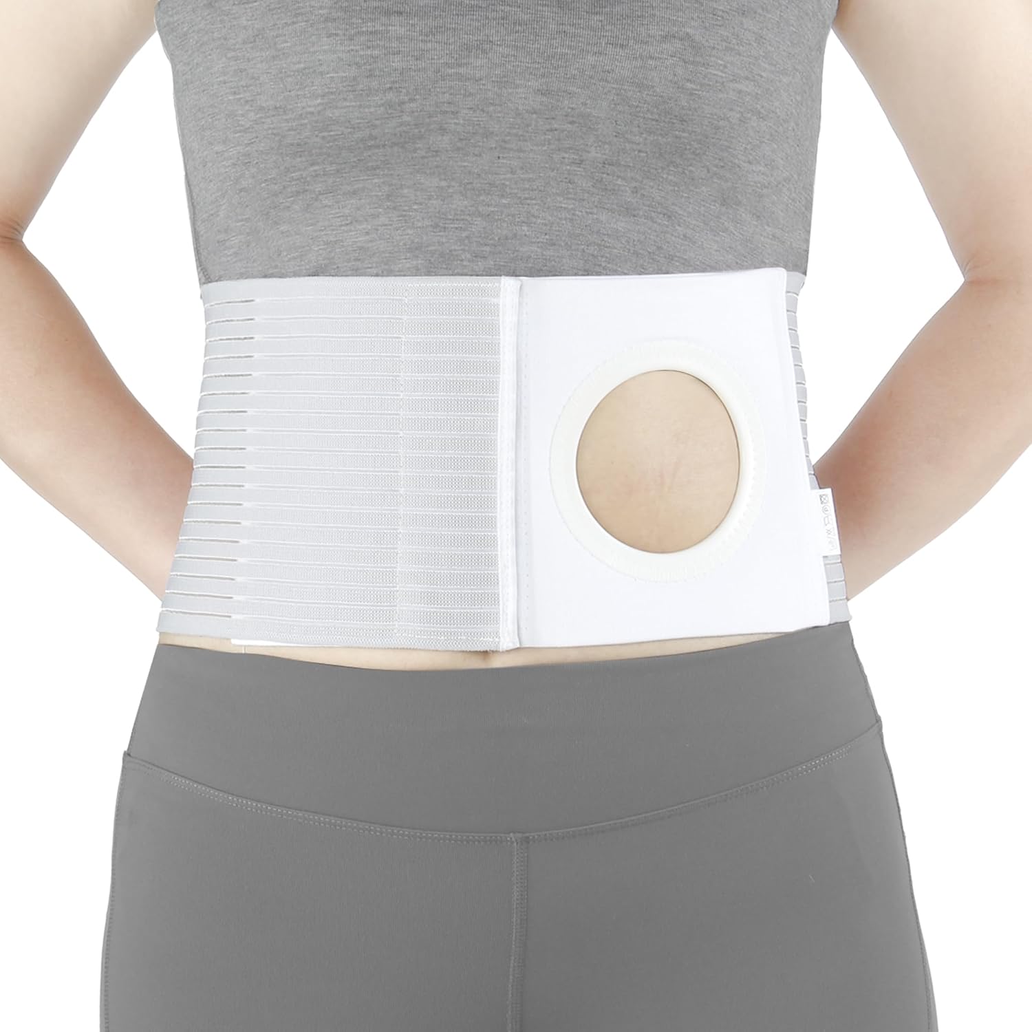 NIdreamCE Adjustable Ostomy Hernia Belt front view for stoma support