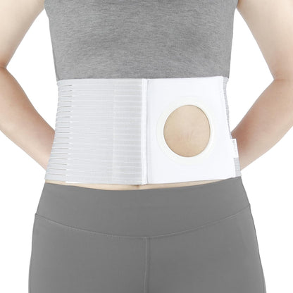 NIdreamCE Adjustable Ostomy Hernia Belt front view for stoma support