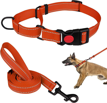 Mtliepte reflective no slip collar for large dogs training gear