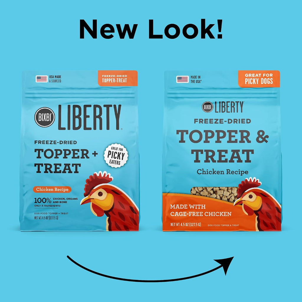 BIXBI Liberty limited ingredient high protein dog reward treat.