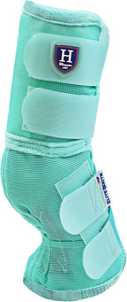 Harrison Howard mint large fly boots flat lay perspective
