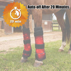 Lanoune red light therapy horse boot adjustable straps close up