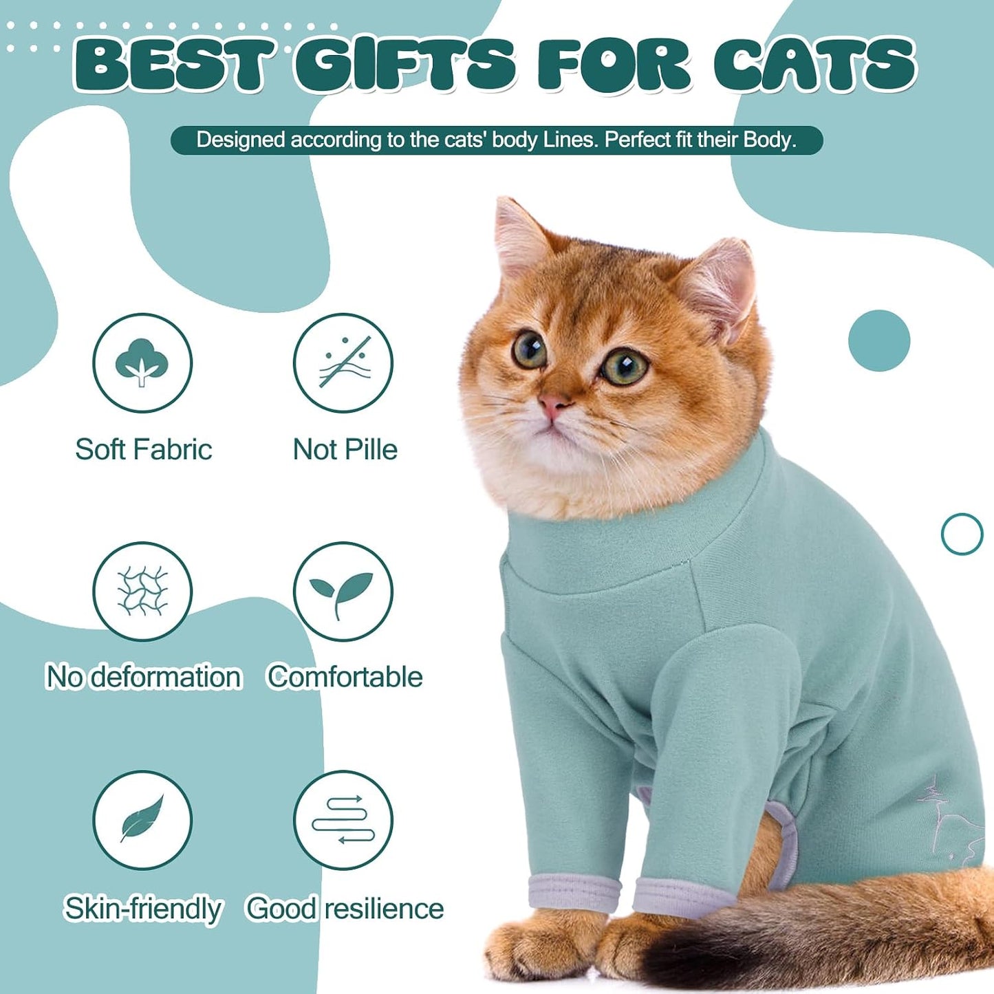 Adnikia sticky hair cat clothes showing four-legged design