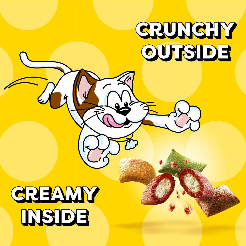 Dual texture crunchy and soft cat treats visual
