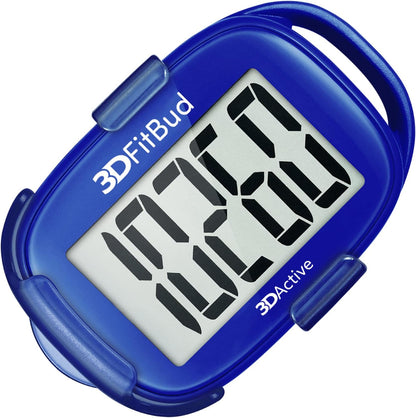 3DActive 3DFitBud Simple Step Counter Walking 3D Pedometer with Clip, Lanyard Accurate Step Tracker Large Display, Easy to Use for Kids Men Women Adult Seniors Daily Step Tracking - A420S - Image 10